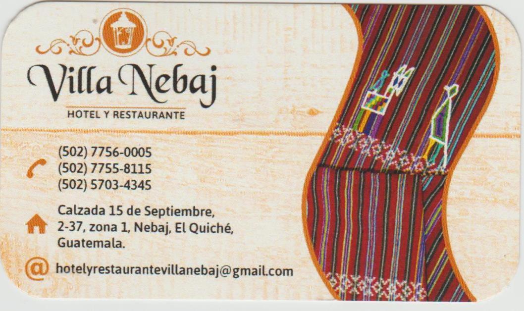 Hotel Y Restaurante Villa Nebaj Buitenkant foto
